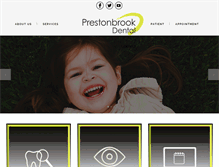 Tablet Screenshot of prestonbrookdental.com